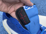 Authentic Travis Scott x Air Jordan 1 Low Blue/White