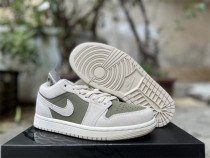 Authentic Air Jordan 1 Low GS Green/Grey Authentic Air Jordan 1 Low GS Green/Grey