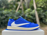 Authentic Travis Scott x Air Jordan 1 Low Blue/White