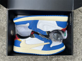Authentic Travis Scott x Union LA x Air Jordan 1 Low Blue/White