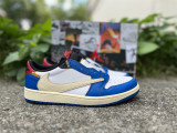 Authentic Travis Scott x Union LA x Air Jordan 1 Low Blue/White