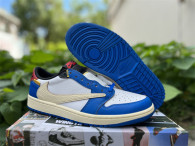 Authentic Travis Scott x Union LA x Air Jordan 1 Low Blue/White