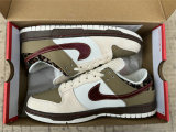 Authentic Nike SB Dunk Low White/Red/Brown