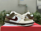 Authentic Nike SB Dunk Low White/Red/Brown