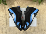 Authentic Air Jordan 14 Blue/Black/Silver