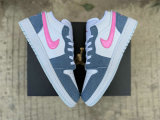 Authentic Air Jordan 1 Low Cobalt Bliss/Pink Glow/White