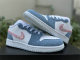 Authentic Air Jordan 1 Low Cobalt Bliss/Pink Glow/White