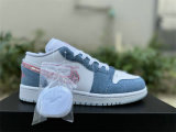 Authentic Air Jordan 1 Low Cobalt Bliss/Pink Glow/White