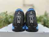 Authentic Air Jordan 14 Blue/Black/Silver