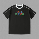 LV Short Round Collar T-shirt XS-L (240)