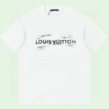 LV Short Round Collar T-shirt XS-L (206)