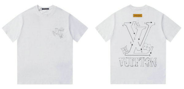 LV Short Round Collar T-shirt XS-L (183)