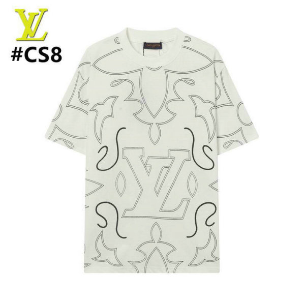 LV Short Round Collar T-shirt S-XXL (2)