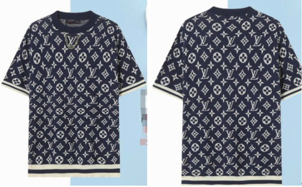 LV Short Round Collar T-shirt XS-XL (1)