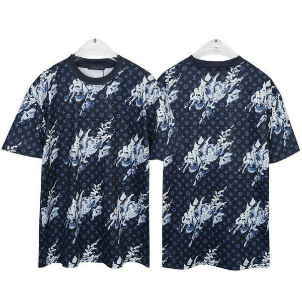 LV Short Round Collar T-shirt M-XXXL (1)