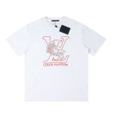 LV Short Round Collar T-shirt XS-L (185)