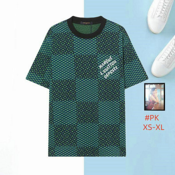 LV Short Round Collar T-shirt XS-XL (4)