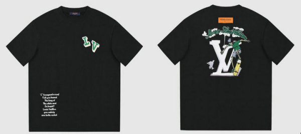LV Short Round Collar T-shirt XS-L (60)