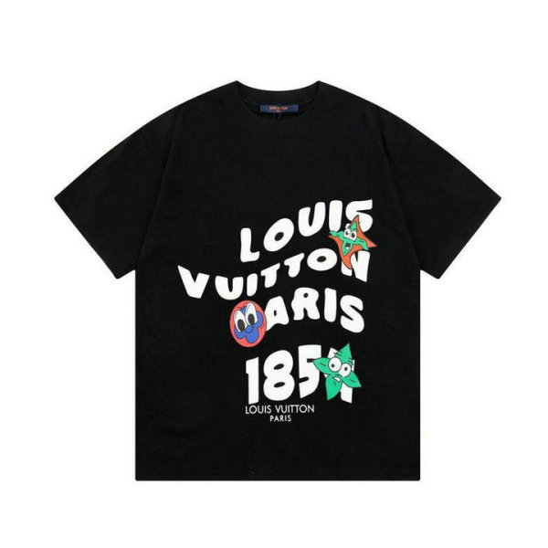 LV Short Round Collar T-shirt XS-L (131)