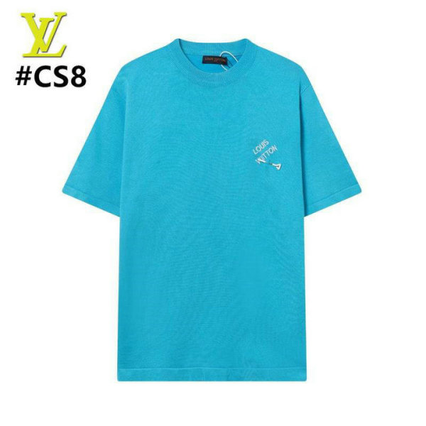 LV Short Round Collar T-shirt S-XXL (5)