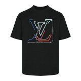 LV Short Round Collar T-shirt XS-L (107)