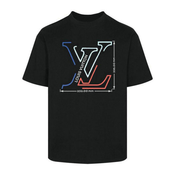 LV Short Round Collar T-shirt XS-L (107)