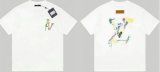 LV Short Round Collar T-shirt XS-L (160)