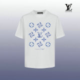 LV Short Round Collar T-shirt XS-XL (6)