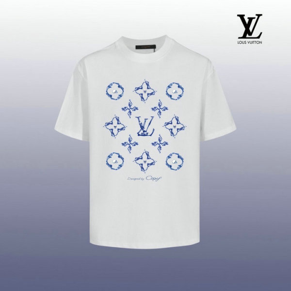 LV Short Round Collar T-shirt XS-XL (6)