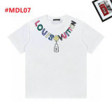 LV Short Round Collar T-shirt M-XXXXXL (6)