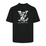 LV Short Round Collar T-shirt XS-L (215)