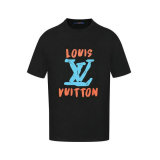 LV Short Round Collar T-shirt XS-L (130)