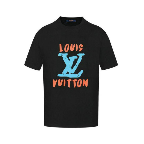 LV Short Round Collar T-shirt XS-L (130)