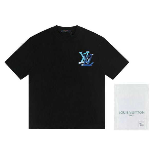 LV Short Round Collar T-shirt XS-XL (8)