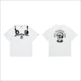 Bape Short Round Collar T-shirt S-XXL (89)