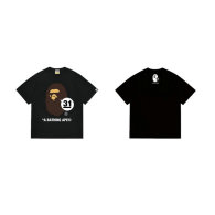 Bape Short Round Collar T-shirt S-XXL (147)