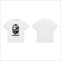 Bape Short Round Collar T-shirt S-XXL (35)