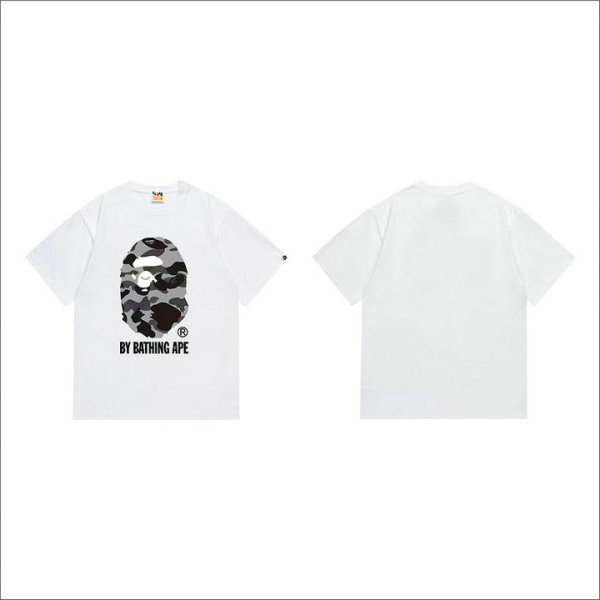 Bape Short Round Collar T-shirt S-XXL (35)