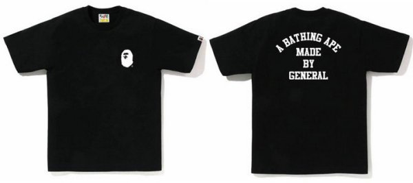 Bape Short Round Collar T-shirt M-XXXL (41)