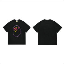 Bape Short Round Collar T-shirt S-XXL (31)
