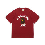 Bape Short Round Collar T-shirt S-XXL (12)