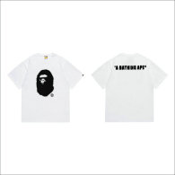 Bape Short Round Collar T-shirt S-XXL (98)