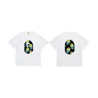 Bape Short Round Collar T-shirt S-XXL (143)