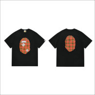 Bape Short Round Collar T-shirt S-XXL (64)