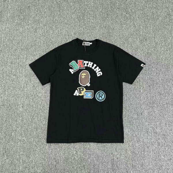 Bape Short Round Collar T-shirt M-XXXL (22)