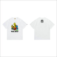 Bape Short Round Collar T-shirt S-XXL (75)