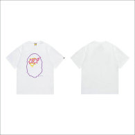 Bape Short Round Collar T-shirt S-XXL (30)
