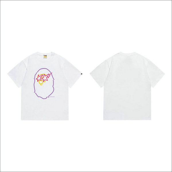 Bape Short Round Collar T-shirt S-XXL (30)
