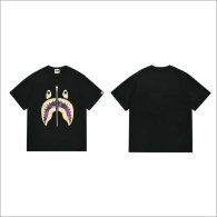 Bape Short Round Collar T-shirt S-XXL (103)
