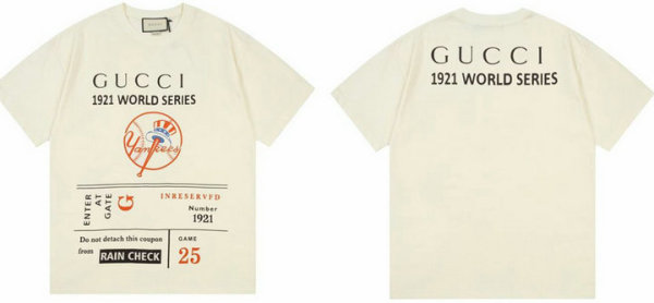 Gucci Short Round Collar T-shirt XS-L (110)